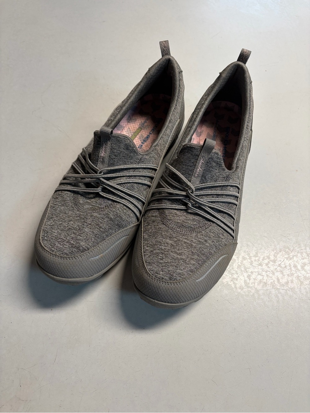 Skechers Women's Gray Slip-On Athletic Sneakers